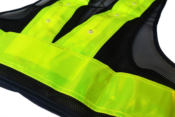 16 LED Light Up Reflective Vest Safety Outdoor