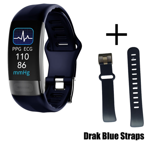 ECG+PPG Smart Bracelet Body Temperature Blood Pressure Monitor Wirstbands Pedometer Waterproof Fitness Traker Sport Smart Band
