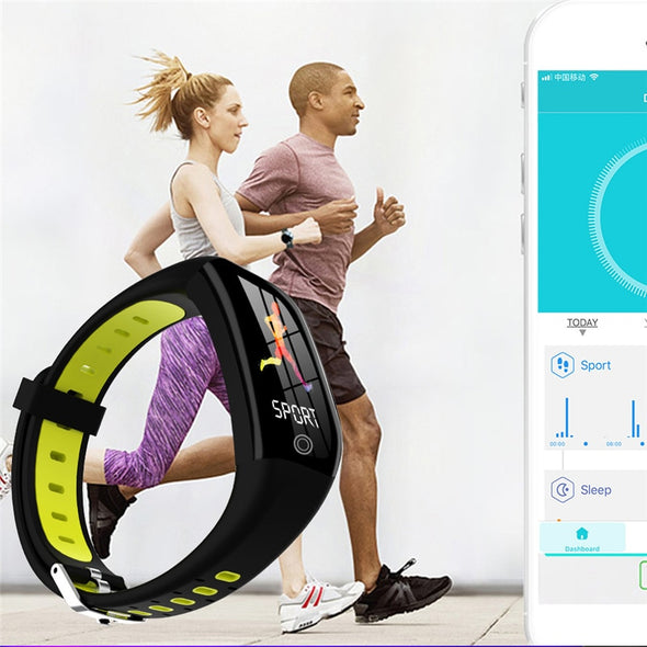 F21 Smart Bracelet GPS Tracker Titness Wristband Blood Pressure Monitor Sleep Tracker Pedometer Bluetooth Band Men Women Watch