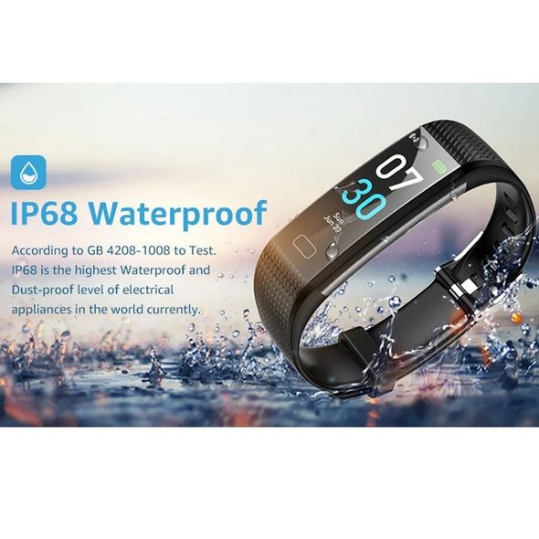 Smart Watch Sports Fitness Activity Heart Rate Tracker Blood Pressure wristband IP68 Waterproof band Pedometer for IOS Android