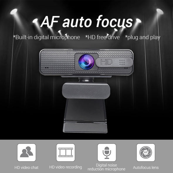 Autofocus Webcam 1080P HD USB Camera for Computer PC Web Camera With Microphone Webcamera HD Video Ashu H701 Web Cam for PC