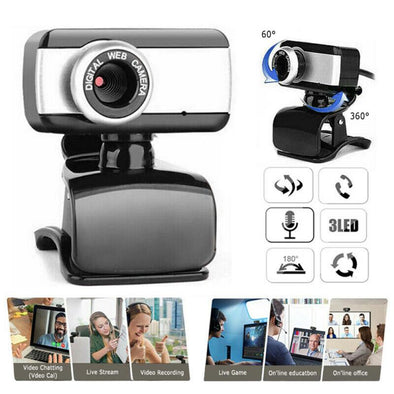 HD USB 2.0 Zoom Webcam With Microphone Hd Webcam Video Chat Recording Usb Camera HD Smart Web Camera For Computer Dropshipping