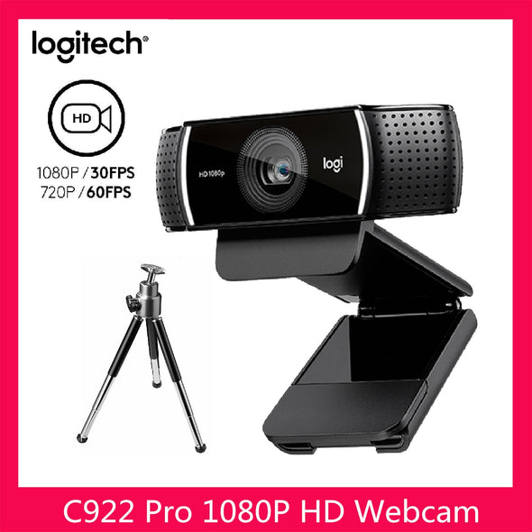Promotion!!! C922 Pro Webcam Built-in Microphone With Tripod 1080p HD Camera C922  Logitech 1080P Web 30FP