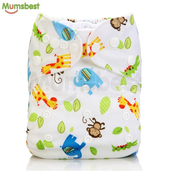 [Mumsbest] 2017 Washable Baby Cloth Diaper Cover Waterproof Cartoon Owl Baby Diapers Reusable Cloth Nappy Suit 0-2years 3-13kg