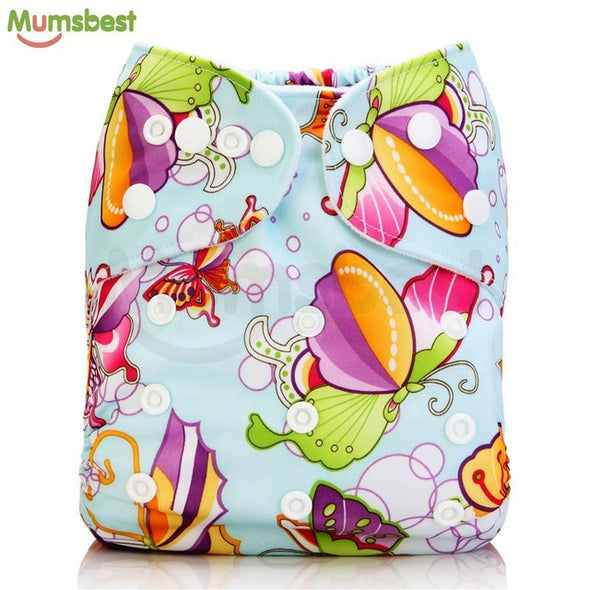 [Mumsbest] 2017 Washable Baby Cloth Diaper Cover Waterproof Cartoon Owl Baby Diapers Reusable Cloth Nappy Suit 0-2years 3-13kg