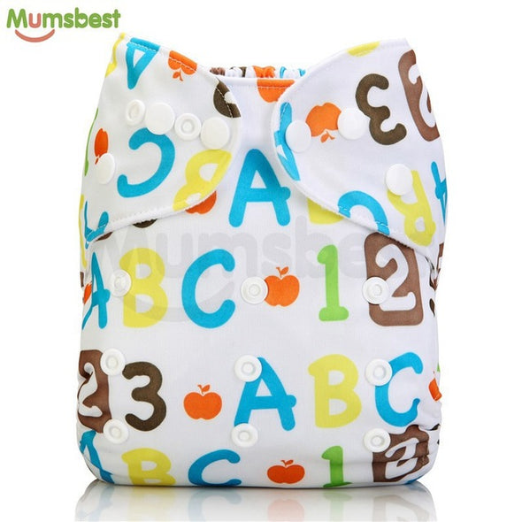 [Mumsbest] New Baby Washable Cloth Diaper Cover Cartoon Animal Adjustable Nappy Reusable Cloth Diapers Available 0-2years 3-13kg