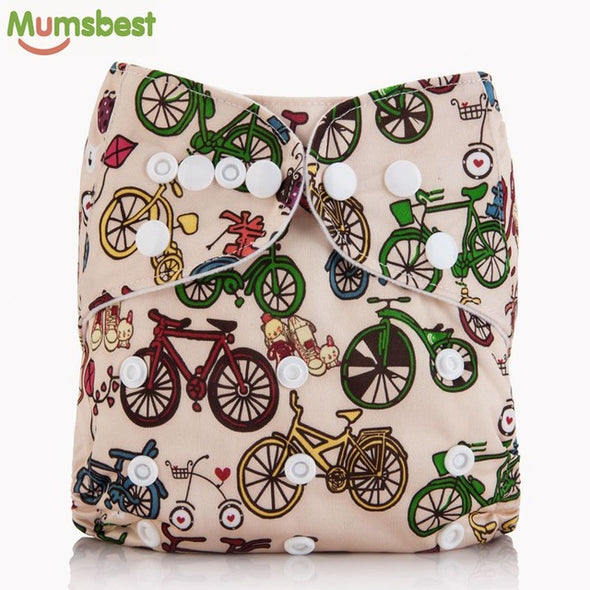 [Mumsbest] New Baby Washable Cloth Diaper Cover Cartoon Animal Adjustable Nappy Reusable Cloth Diapers Available 0-2years 3-13kg