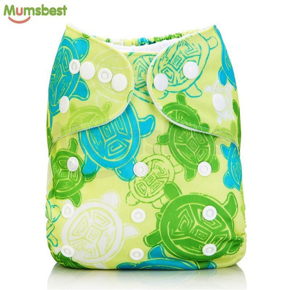 [Mumsbest] New Baby Washable Cloth Diaper Cover Cartoon Animal Adjustable Nappy Reusable Cloth Diapers Available 0-2years 3-13kg