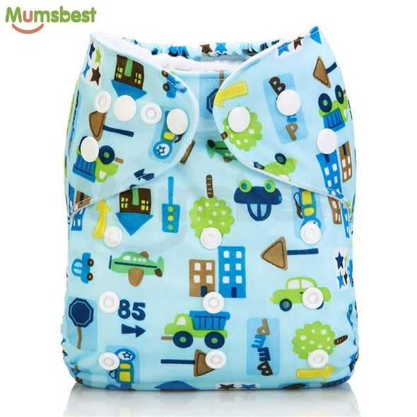 [Mumsbest] New Baby Washable Cloth Diaper Cover Cartoon Animal Adjustable Nappy Reusable Cloth Diapers Available 0-2years 3-13kg