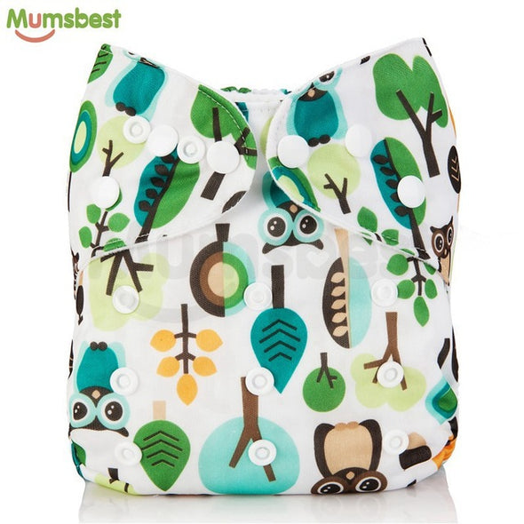 [Mumsbest] New Baby Washable Cloth Diaper Cover Cartoon Animal Adjustable Nappy Reusable Cloth Diapers Available 0-2years 3-13kg