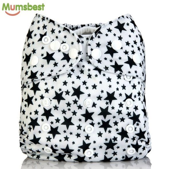 [Mumsbest] New Baby Washable Cloth Diaper Cover Cartoon Animal Adjustable Nappy Reusable Cloth Diapers Available 0-2years 3-13kg
